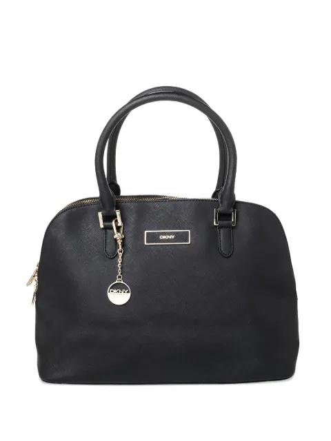 pre-owned canvas top-zip tote bag by DKNY VINTAGE