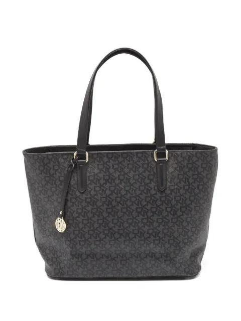pre-owned monogram-canvas tote bag by DKNY VINTAGE