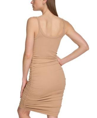 Women's Jacquard Ruched Sleeveless Tank Dress by DKNY