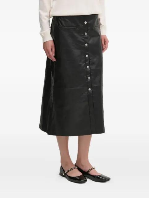 button midi skirt by DKNY