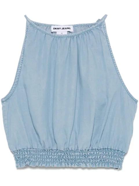 chambray top by DKNY