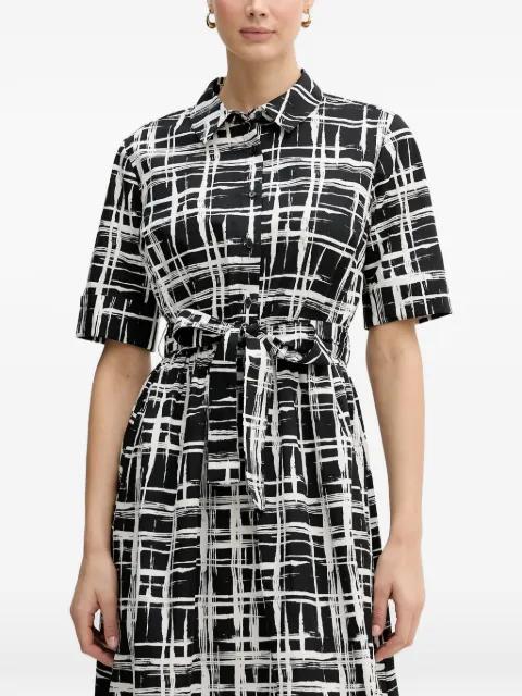 check belt dress by DKNY