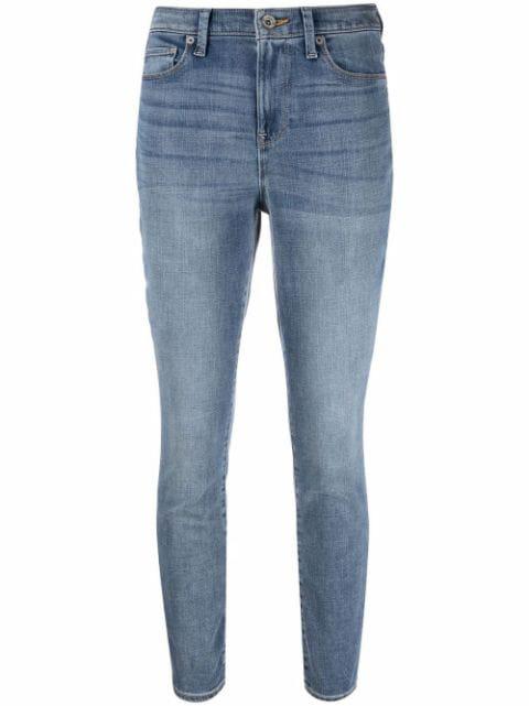 cropped skinny-fit jeans by DKNY