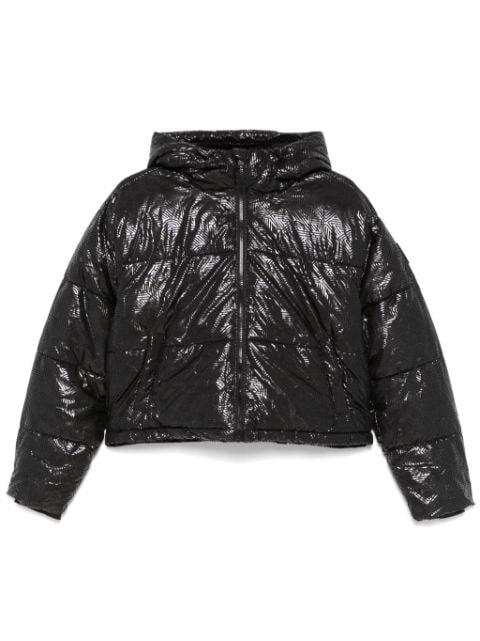crosswalk-print cropped jacket by DKNY
