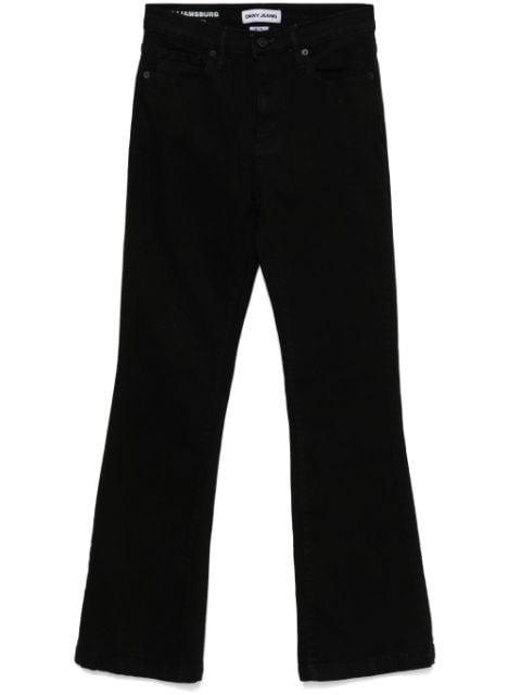 high-rise flared jeans by DKNY
