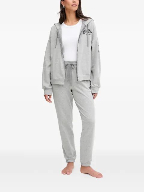 hoodied zip-up pyjama set by DKNY