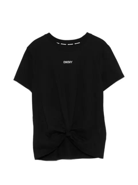 logo-detail round-neck T-shirt by DKNY
