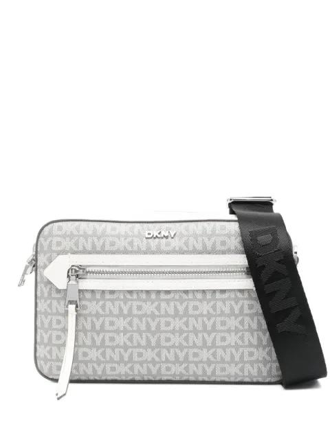 logo-monogram shoulder bag by DKNY