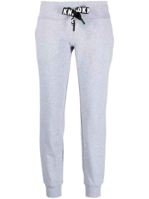 logo-print drawstring track pants by DKNY