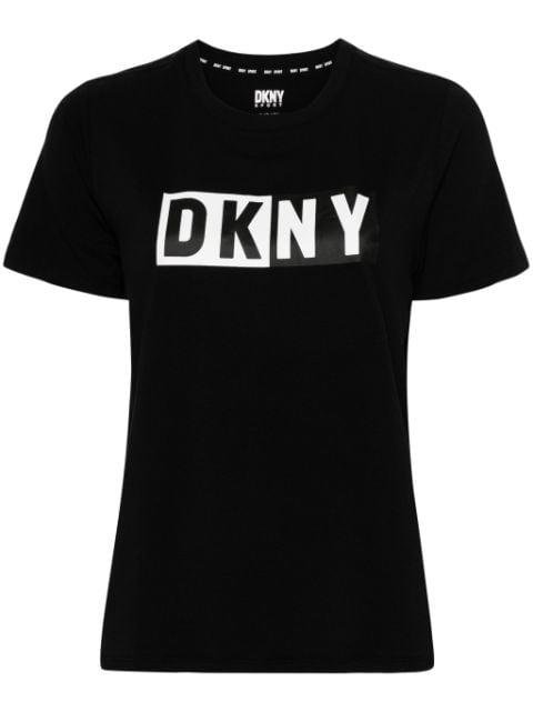 logo-print performance T-shirt by DKNY