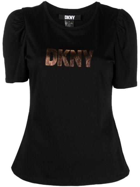 logo-print short-sleeved cotton T-shirt by DKNY