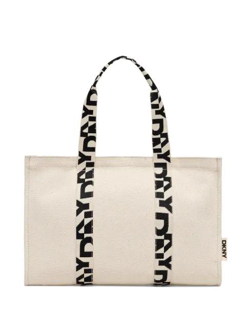 logo-strap tote bag by DKNY