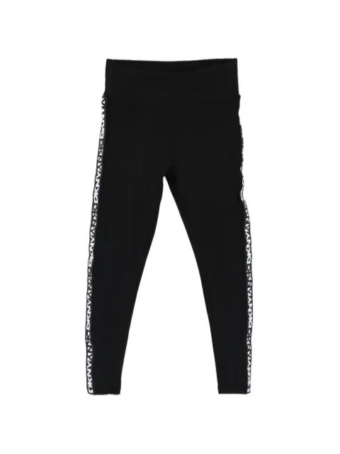 logo-trim leggings by DKNY