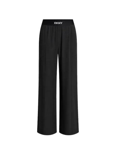 logo-waistband trousers by DKNY