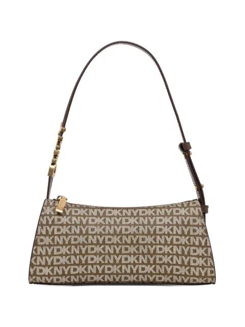 monogram-pattern shoulder bag by DKNY