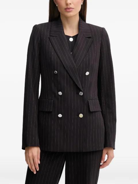 pinstripe double-breasted blazer by DKNY