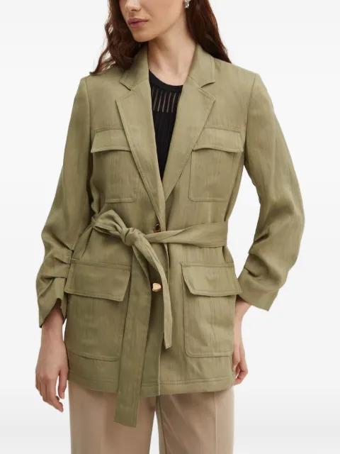 pocket belted jacket by DKNY