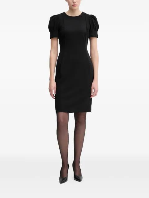 puff-sleeve mini dress by DKNY
