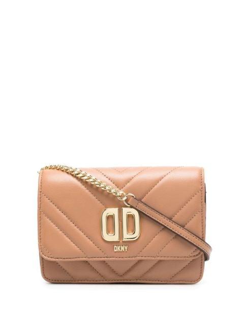 quilted leather crossbody bag by DKNY