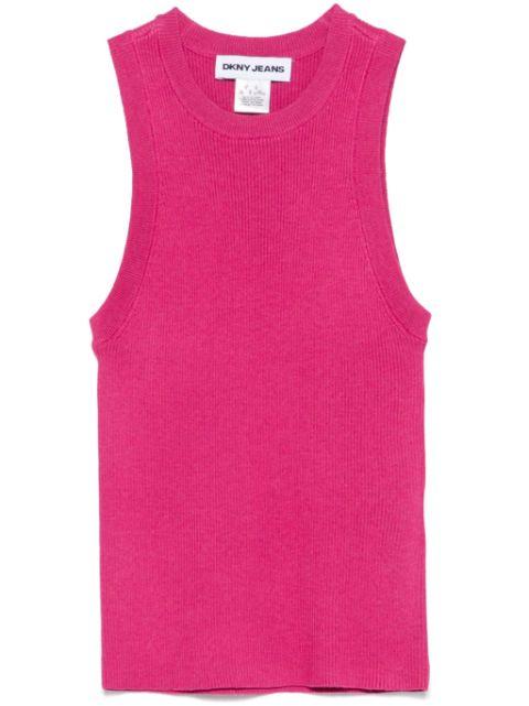 ribbed-knit tank top by DKNY