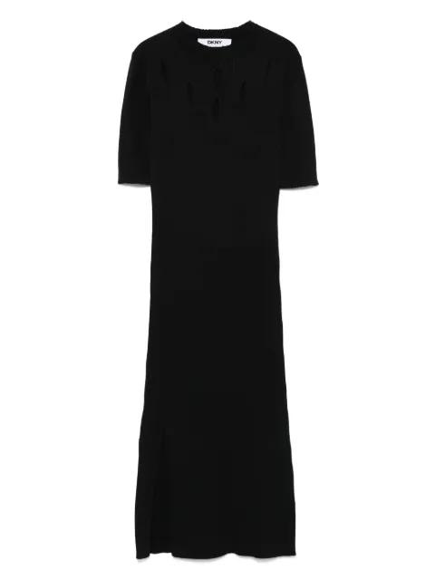 ribbed midi dress by DKNY