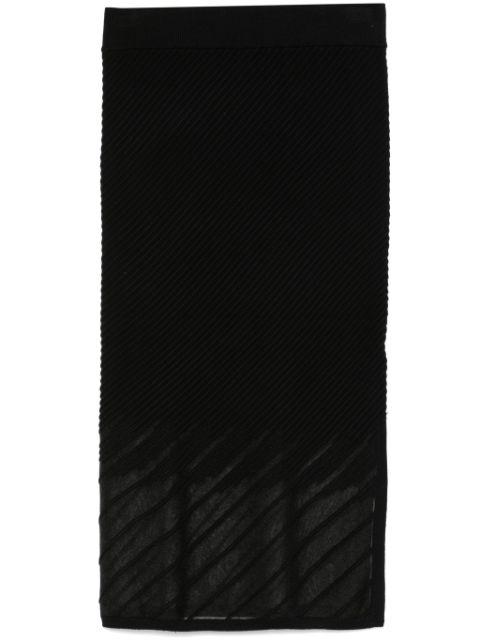 ribbed seamless midi skirt by DKNY