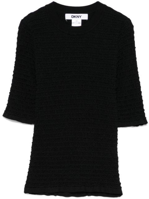 ruched T-shirt by DKNY