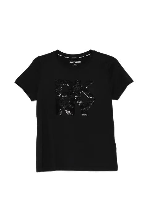 sequin logoT-shirt by DKNY