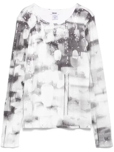 sequinned T-shirt by DKNY