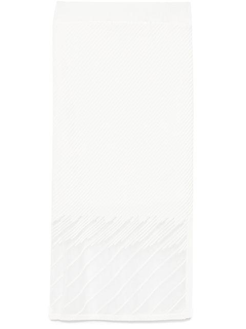sheer-panels midi skirt by DKNY