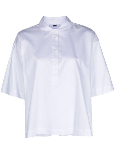 short-sleeve cotton shirt by DKNY