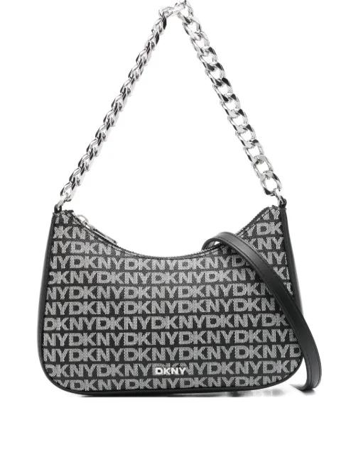 small Jenna logo-plaque chain cross body bag by DKNY
