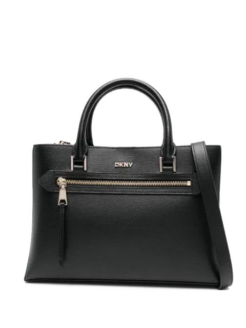small logo-plaque tote bag by DKNY