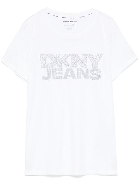 studded-logo T-shirt by DKNY