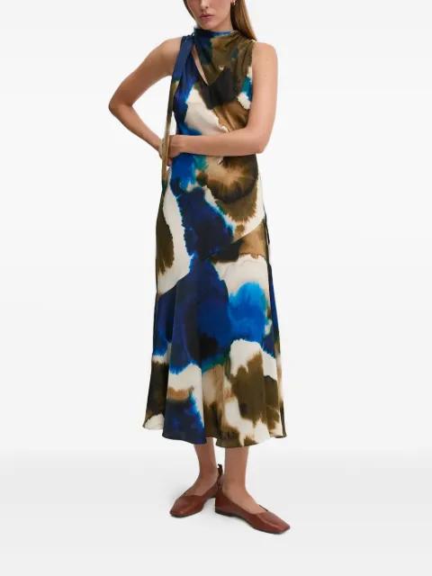 tie-dye midi dress by DKNY
