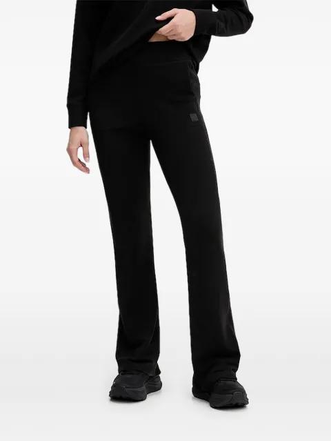waffle flared track pants by DKNY