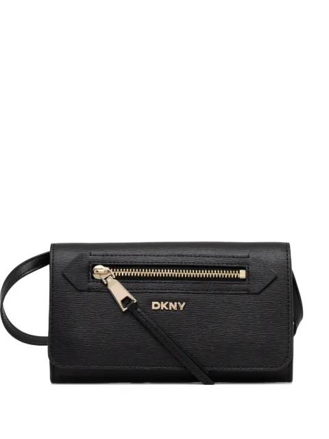 zip-pocket cross body bag by DKNY