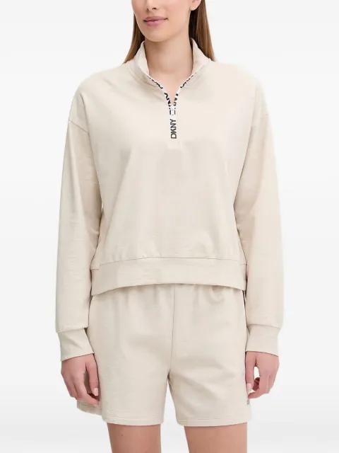 zipped high-neck loungewear set by DKNY