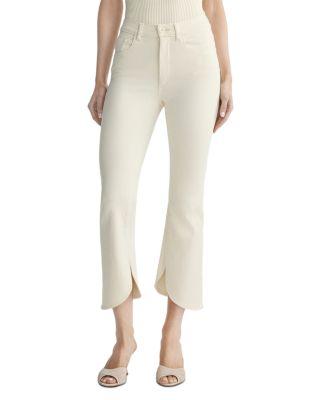 Bridget Boot High Rise INSTASCULPT™ Crop Jeans in Crema Scalloped by DL1961