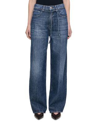 Casie Aura Mid Rise Wide Leg Jeans in Space Blue by DL1961