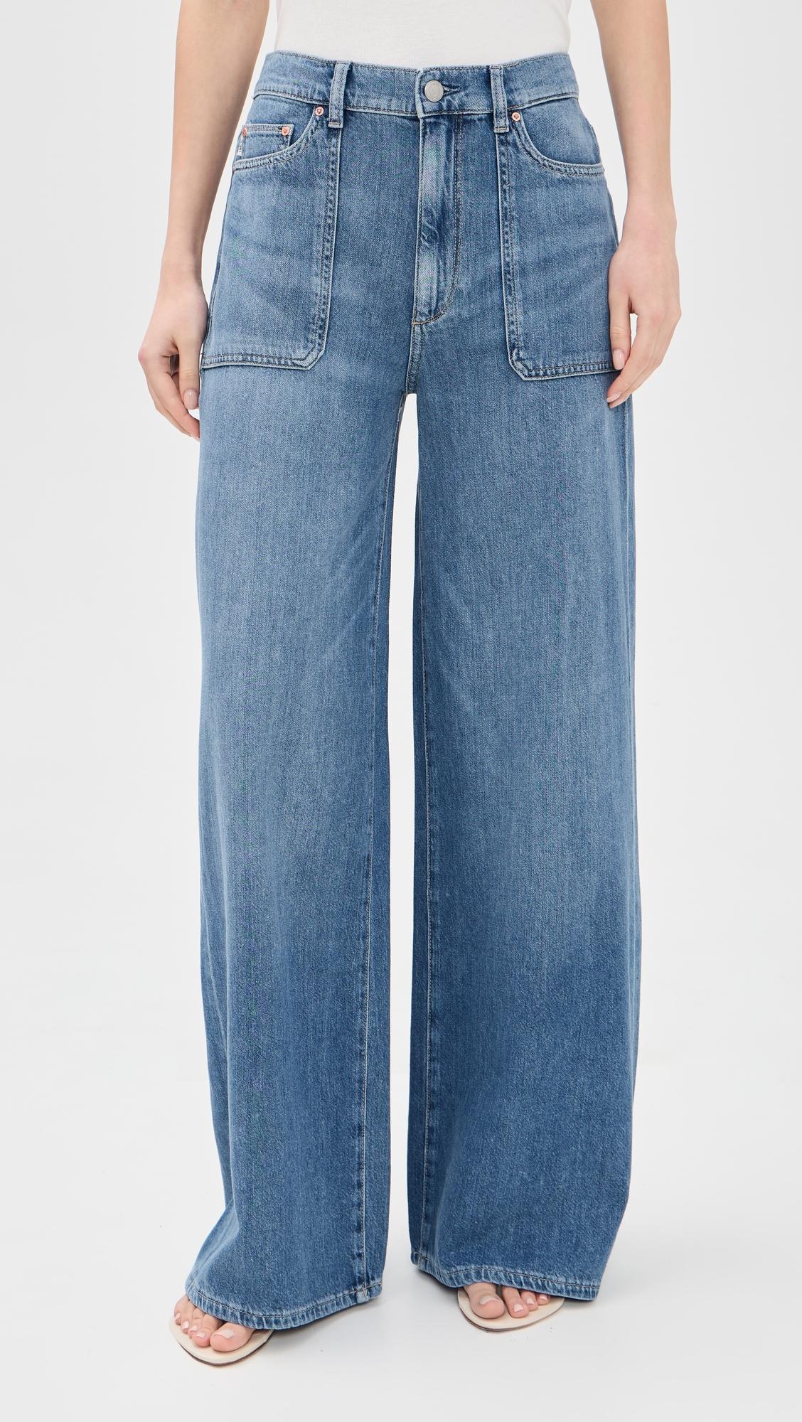 DL Aura Hepburn High Rise Wide Leg Jeans by DL1961
