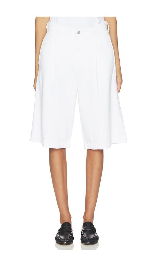 DL1961 DL Aura Hepburn High Rise Denim Short in Ivory by DL1961