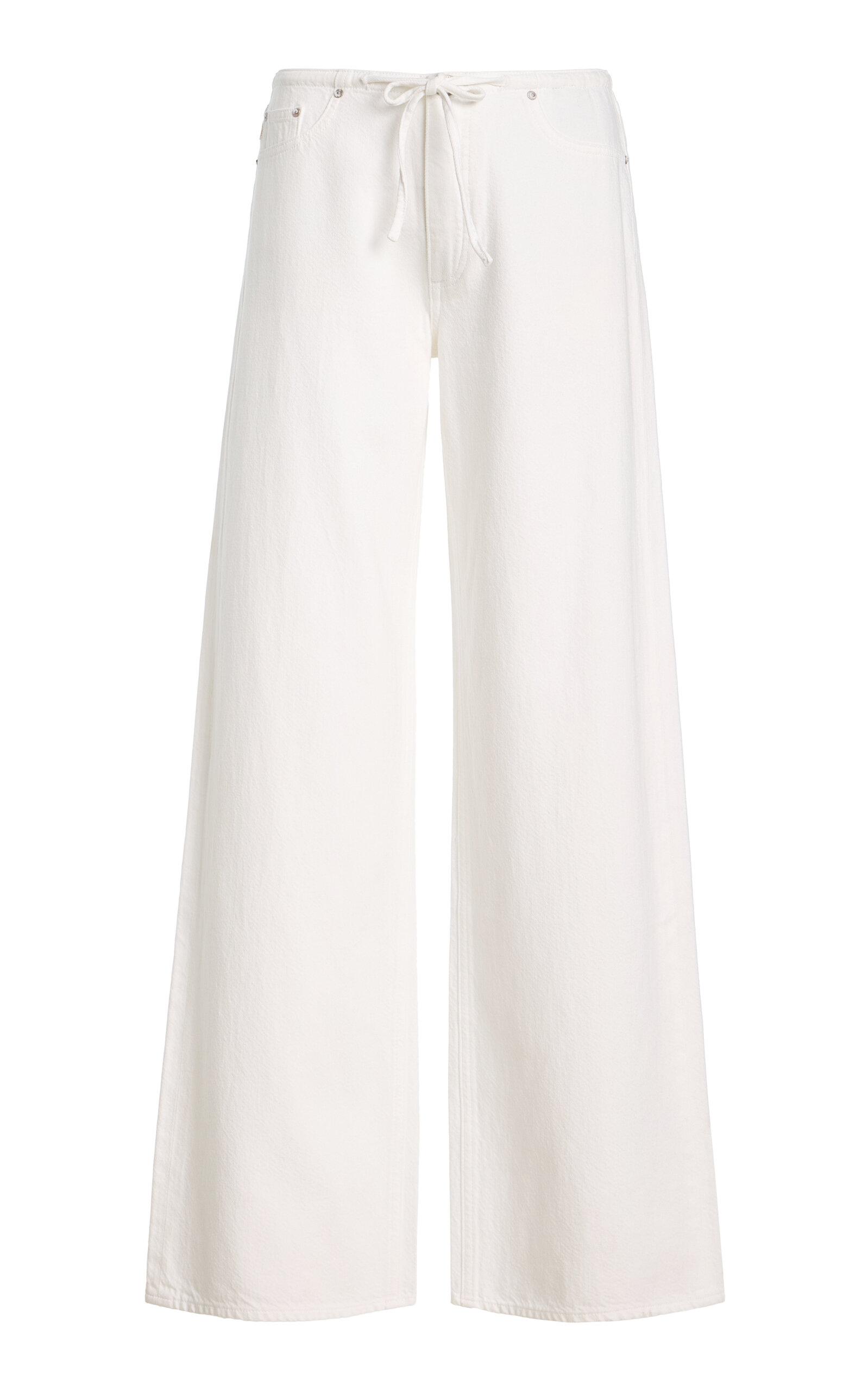 DL1961 DL Aura Sienna Low-Slung Drawstring Wide Leg Jeans - Moda Operandi by DL1961
