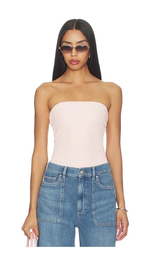 DL1961 DL Tube Top Instasculptâ¢ Rib in Pink by DL1961
