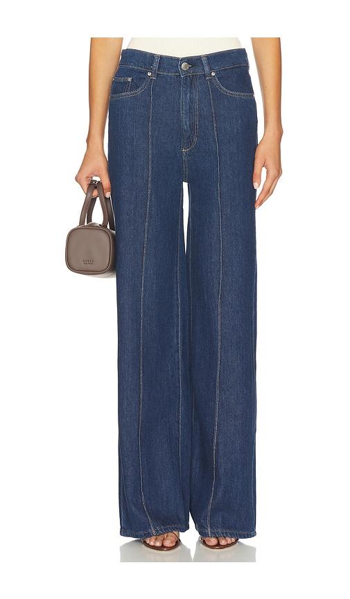 DL1961 Hepburn Aura High Rise Wide Leg Jeans in Blue by DL1961