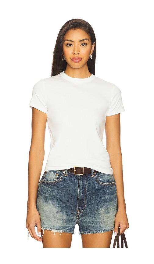DL1961 Shrunken Tee in White by DL1961