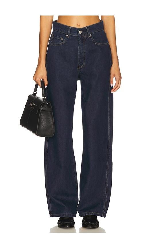 DL1961 Taylor Ultra High Relaxed Rise Barrel Jeans in Blue by DL1961