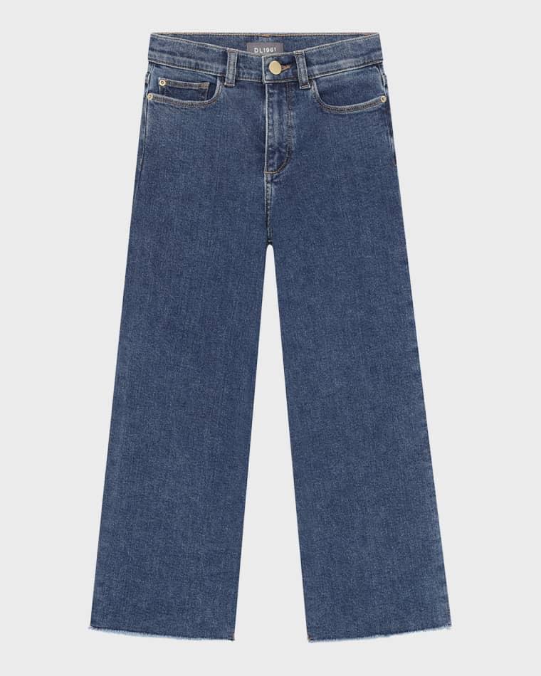 Girl's Lily Wide-Leg Denim Jeans, Size 2-6 by DL1961
