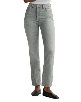 Halle Straight High Rise Instasculpt™ Jeans in Light Smoke by DL1961
