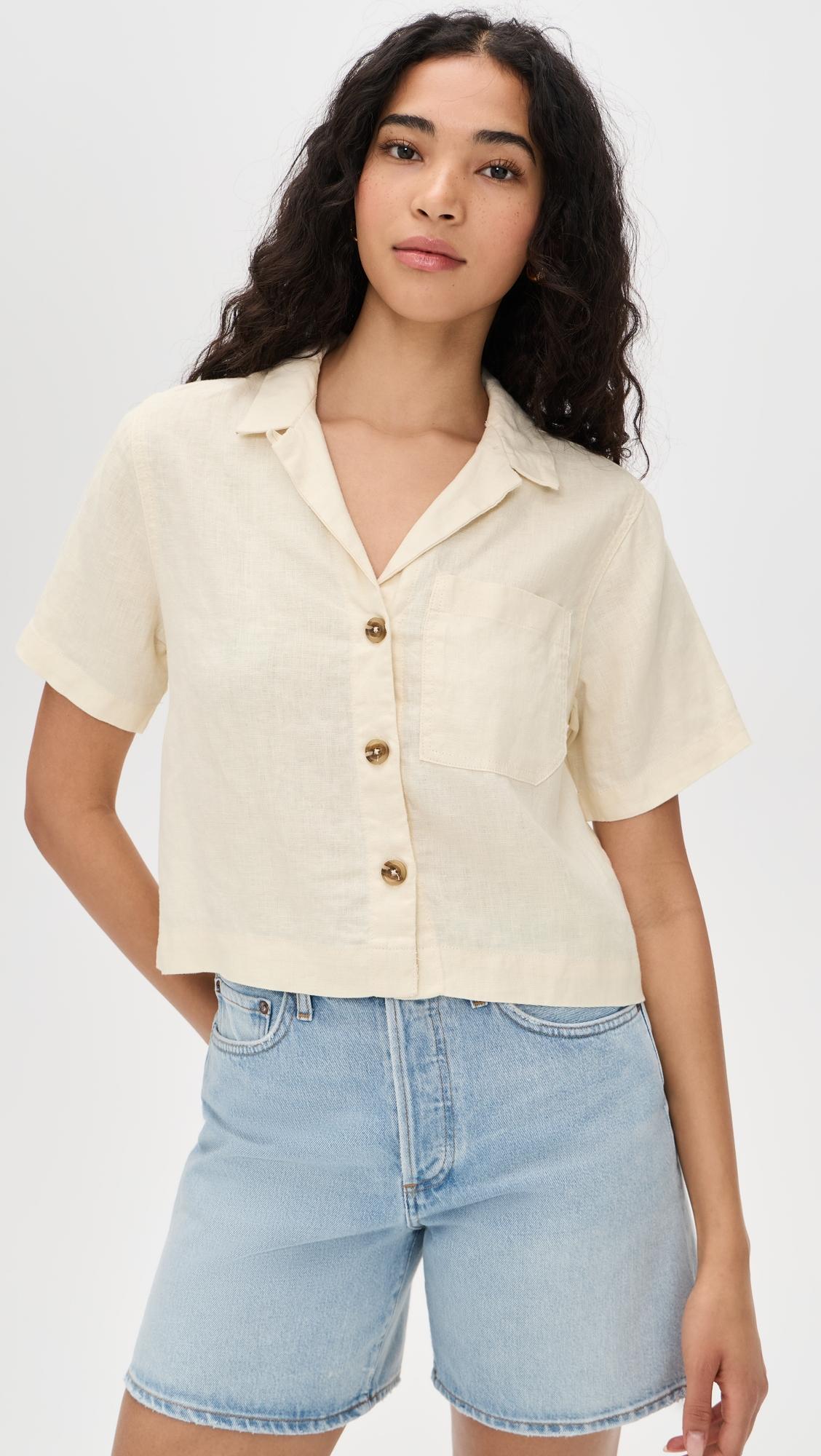 Hampton Short Sleeve Linen Shirt by DL1961